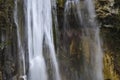 waterfall flowing in jungle wilderness