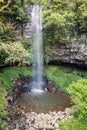 Waterfall flowing into plunge pool in a national Park in Australia Royalty Free Stock Photo