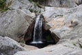 Waterfall flowing through rocks in Wilderness National Park, South Africa Royalty Free Stock Photo