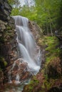 Avalanche waterfall at the Flume Gorge in Franconia State Park NH