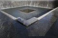 Waterfall Footprint of WTC, National September 11 Memorial, New York City, New York, USA Royalty Free Stock Photo