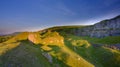 Gospel Pass and Lord Hereford`s Knob, near Hay-on-Wye, Wales Royalty Free Stock Photo