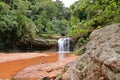 Waterfall in forest at Amboro national park, Bolivia Royalty Free Stock Photo