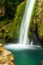 waterfall in the forest. Vadu Crisului waterfall, Bihor, Romania