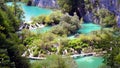 Waterfall in forest, croatia, plitvice lake Royalty Free Stock Photo