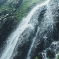 Waterfall in the forest, natural landscape picturesque scenery