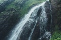 Waterfall in the forest, natural landscape picturesque scenery