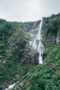 Waterfall in the forest, natural landscape picturesque scenery