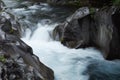 Waterfall in the forest near Nikko hot spring, Onsen, Japan