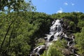 Waterfall And Forest In Norway Royalty Free Stock Photo