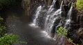 Waterfall in the forest panoramic 15 megapixels Royalty Free Stock Photo