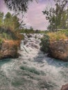 The waterfall and forest in tarsus turkey Royalty Free Stock Photo