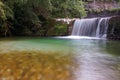 Waterfall in the forest of tuscany Royalty Free Stock Photo