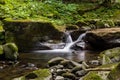 Waterfall on the Foreste Casentinesi park, Italy Royalty Free Stock Photo