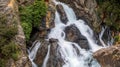 Waterfall that forms the source of the Castril River in the Sierra de Castril Natural Park, Royalty Free Stock Photo