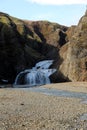 Waterfall (Foss) In Iceland