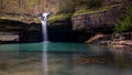 Waterfall in the Ozarks in Missouri