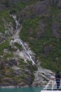 Waterfall, from Glacier Ice, near Juneau, Alaska Royalty Free Stock Photo