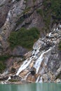 Waterfall, from Glacier Ice, near Juneau, Alaska Royalty Free Stock Photo