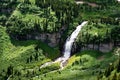 Waterfall in Glacier National Park, USA Royalty Free Stock Photo