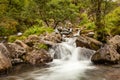 Waterfall in Glen Coe Valley Royalty Free Stock Photo