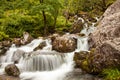 Waterfall in Glen Coe Valley Royalty Free Stock Photo