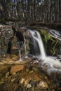 Waterfall at Glen Feshie in the highlands of Scotland.