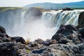 Waterfall Godafoss, Iceland.