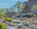 A Waterfall in Goodyear, Maricopa County, Arizona USA Royalty Free Stock Photo