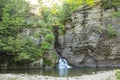 Waterfall Gorge and Pool Royalty Free Stock Photo