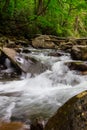 Great Smoky Mountain Waterfall Vertical Royalty Free Stock Photo