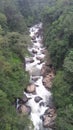 Waterfall at green Route Railway Trek, Sakleshpur, Karnataka Royalty Free Stock Photo