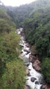 Waterfall at green Route Railway Trek, Sakleshpur, Karnataka Royalty Free Stock Photo