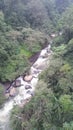 Waterfall at green Route Railway Trek, Sakleshpur, Karnataka Royalty Free Stock Photo