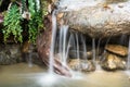 Waterfall and green stream in the forest Thailand