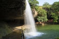 Waterfall , Green Trees and Green Water