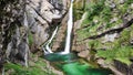 Waterfall in green woods