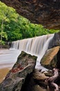 Waterfall Grotto Royalty Free Stock Photo