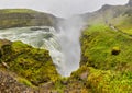 Waterfall Gullfoss in Iceland Royalty Free Stock Photo