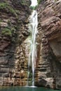 Waterfall in Guoliang village Royalty Free Stock Photo