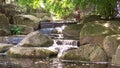 Waterfall in Hamburg Planten un Blomen park