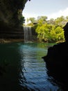 Waterfall at Hamilton Pool Preserve near Austin Texas Royalty Free Stock Photo