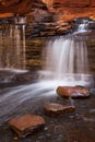 Waterfall in the Hancock Gorge, Karijini NP, Australia Royalty Free Stock Photo