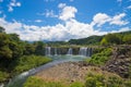 Harajiri Falls in midsummer Royalty Free Stock Photo