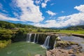 Harajiri Falls in midsummer Royalty Free Stock Photo