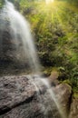 Waterfall in the Harau Valley. Royalty Free Stock Photo