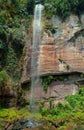 Waterfall in the Harau Valley. Royalty Free Stock Photo