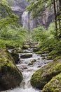 Waterfall of The Herisson, France Royalty Free Stock Photo