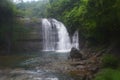 Waterfall on the hills of meghalaya Royalty Free Stock Photo