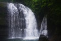 Waterfall on the hills of meghalaya Royalty Free Stock Photo